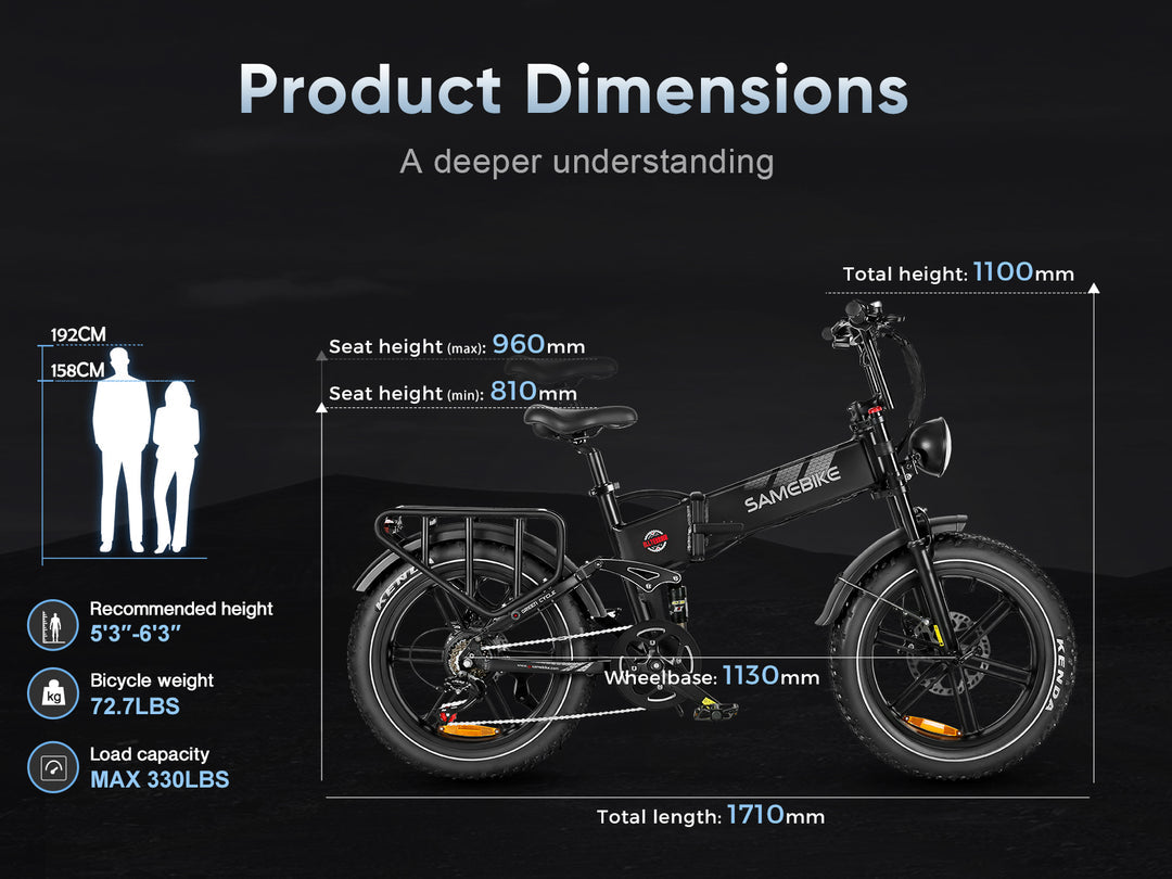 Samebike RS-A02 Offroad-Elektrofahrrad 1200W