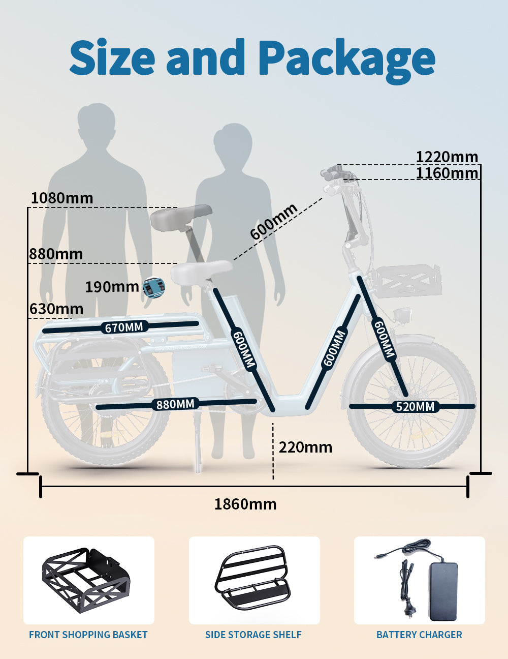 OneSport OT01 Elektrofahrrad 27Ah