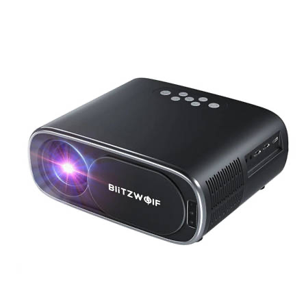 BlitzWolf BW-V4 1080p LED-Licht/Projektor, WLAN + Bluetooth