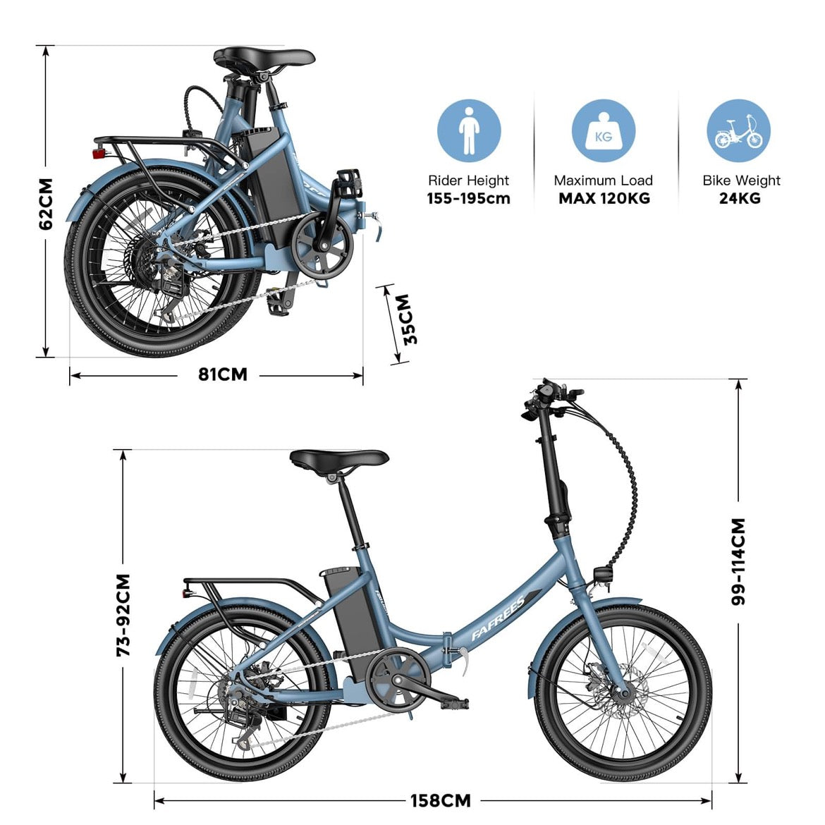 Fafrees F20 LIGHT 16,75 Ah Elektrofahrrad